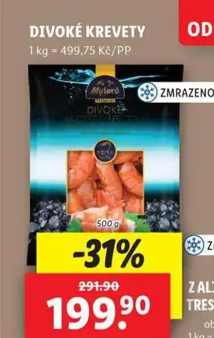 Lidl Divoké krevety nabídka