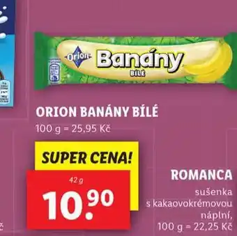 Lidl Orion banány bílé nabídka