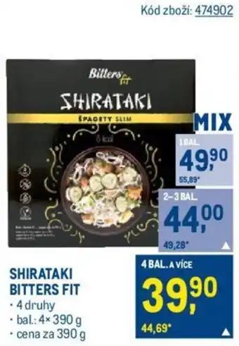 Makro SHIRATAKI BITTERS FIT nabídka