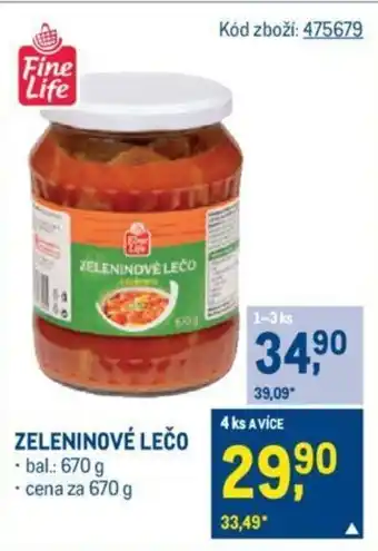 Makro ZELENINOVÉ LECO nabídka