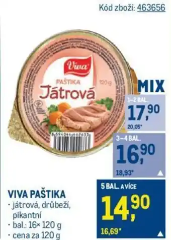 Makro VIVA PAŠTIKA nabídka