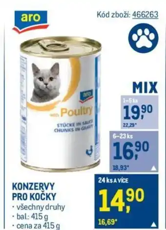 Makro KONZERVY PRO KOČKY nabídka