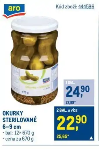 Makro OKURKY STERILOVANÉ 6-9 cm nabídka