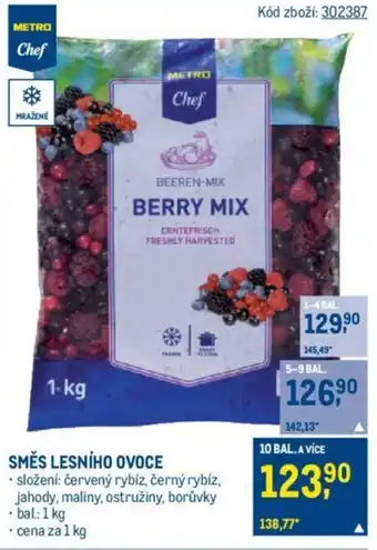 Makro SMĚS LESNÍHO OVOCE nabídka