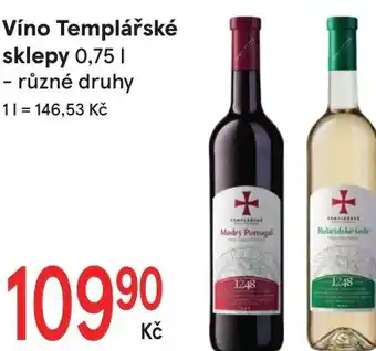 Žabka Víno Templářské sklepy 0,75 L nabídka