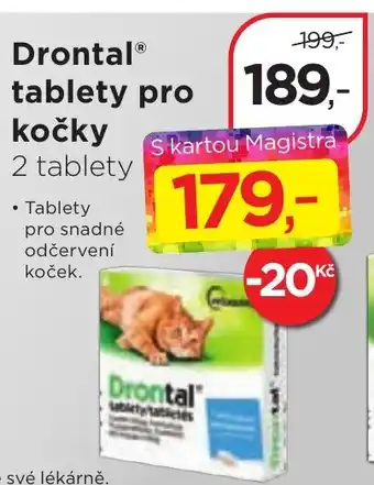 Magistra lékárny Drontal tablety pro kočky nabídka