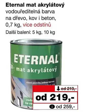 Barvy a laky drogerie Eternal mat akrylátový nabídka