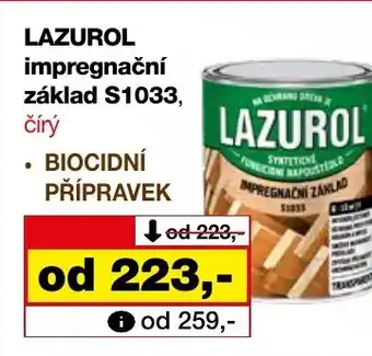 Barvy a laky drogerie LAZUROL impregnační základ S1033 nabídka