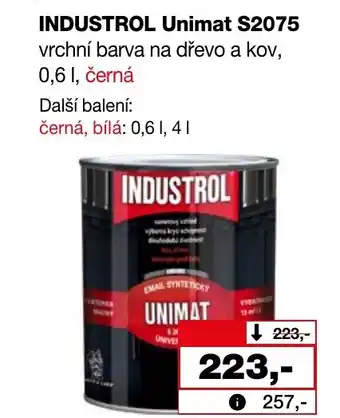 Barvy a laky drogerie INDUSTROL Unimat S2075 nabídka