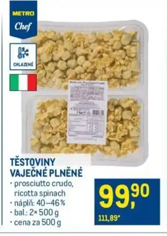 Makro TĚSTOVINY VAJEČNÉ PLNĚNÉ nabídka