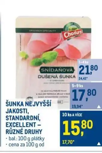 Makro ŠUNKA NEJVYŠŠÍ JAKOSTI, STANDARDNÍ, EXCELLENT- RŮZNÉ DRUHY nabídka