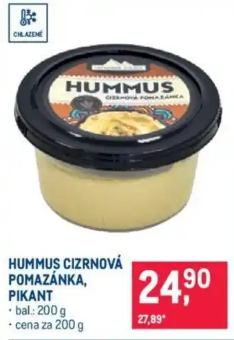 Makro HUMMUS CIZRNOVÁ POMAZÁNKA, PIKANT nabídka