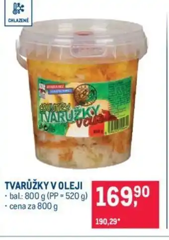 Makro TVARŮŽKY V OLEJI nabídka