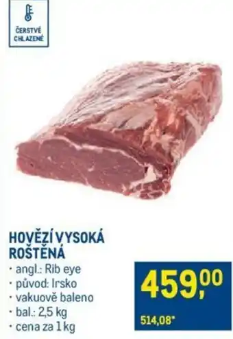 Makro HOVĚZÍ VYSOKÁ ROŠTĚNÁ nabídka