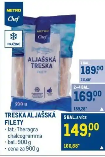 Makro TRESKA ALJAŠSKÁ FILETY nabídka