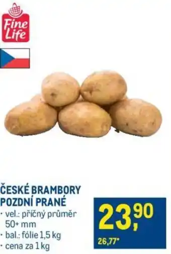 Makro ČESKÉ BRAMBORY POZDNÍ PRANÉ nabídka