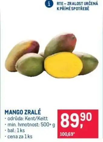 Makro MANGO ZRALÉ nabídka