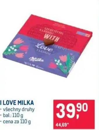 Makro I LOVE MILKA nabídka