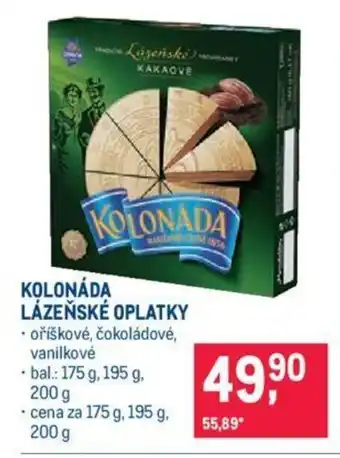 Makro KOLONÁDA LÁZEŇSKÉ OPLATKY nabídka