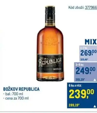 Makro BOŽKOV REPUBLICA nabídka