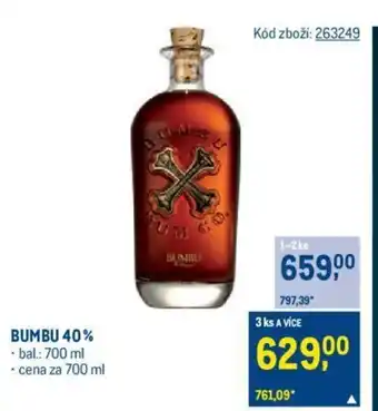 Makro BUMBU 40% nabídka