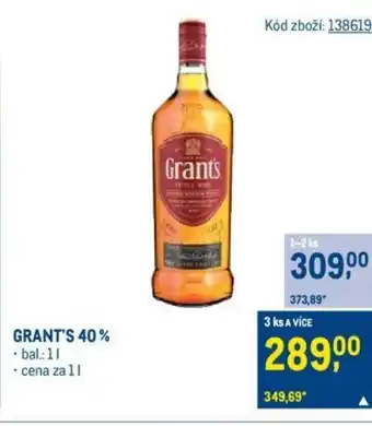 Makro GRANT'S 40% nabídka