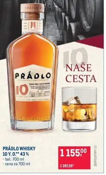 Makro PRÁDLO WHISKY 10 Y.O 43% nabídka