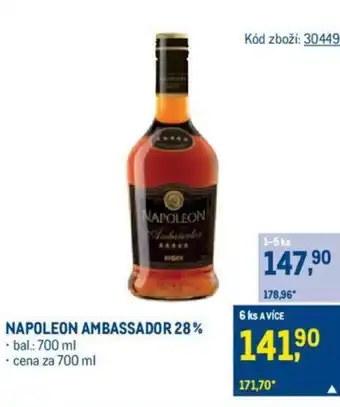 Makro NAPOLEON AMBASSADOR 28% nabídka