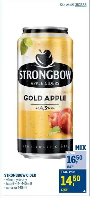 Makro STRONGBOW CIDER nabídka