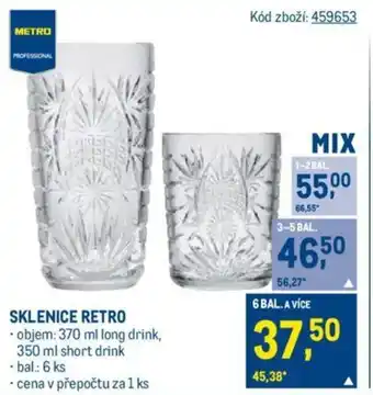 Makro SKLENICE RETRO nabídka