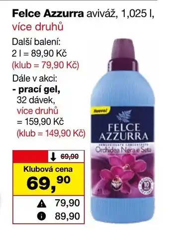 Barvy a laky drogerie Felce Azzurra aviváž, 1,025 I. nabídka