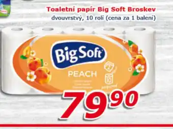 ESO MARKET Toaletní papír Big Soft Broskev nabídka