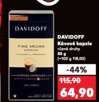 Kaufland DAVIDOFF Kávové kapsle nabídka