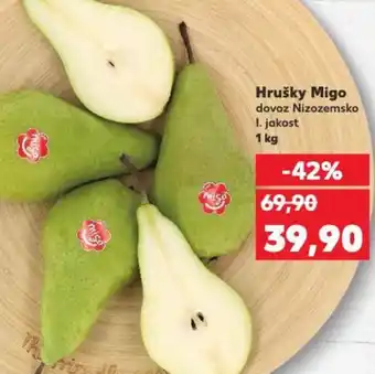 Kaufland Hrušky Migo nabídka