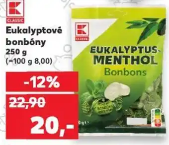 Kaufland Eukalyptové bonbóny nabídka