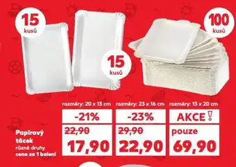 Kaufland Papírový tácek nabídka