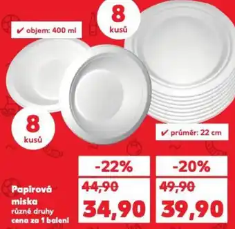 Kaufland Papirová miska nabídka