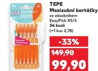 Kaufland TEPE Mezizubní kartáčky nabídka