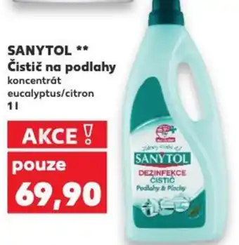 Kaufland SANYTOL ** Čistič na podlahy nabídka