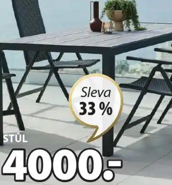 JYSK ZAHRADNÍ STŮL MADERUP nabídka