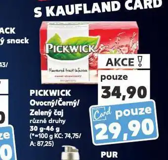 Kaufland Pickwick čaj nabídka