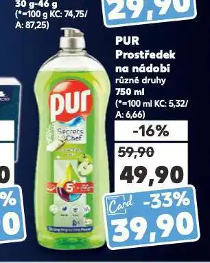 Kaufland Pur prostředek na nádobí nabídka