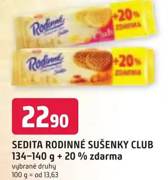 Trefa SEDITA RODINNÉ SUŠENKY CLUB nabídka