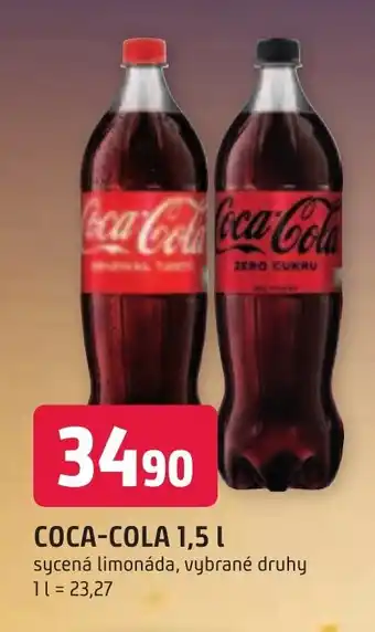 Trefa COCA-COLA 1,5 L nabídka