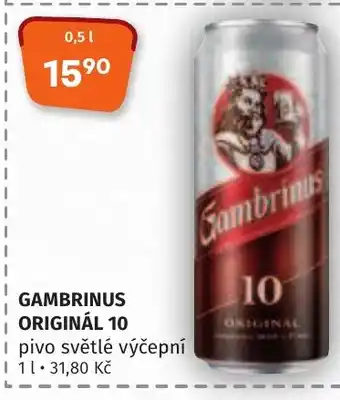 Trefa GAMBRINUS ORIGINÁL 10 nabídka