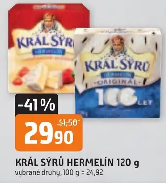 Trefa KRÁL SÝRŮ HERMELÍN 120 g nabídka