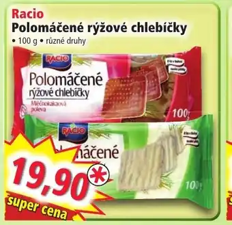 Norma Racio Polomáčené rýžové chlebíčky nabídka