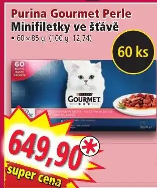 Norma Purina Gourmet Perle Minifiletky ve šťávě nabídka