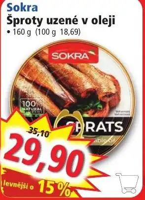 Sokra Šproty uzené v oleji