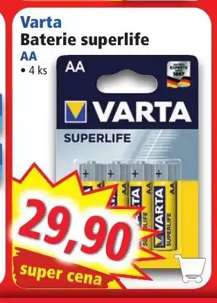 Norma Varta Baterie superlife AA nabídka